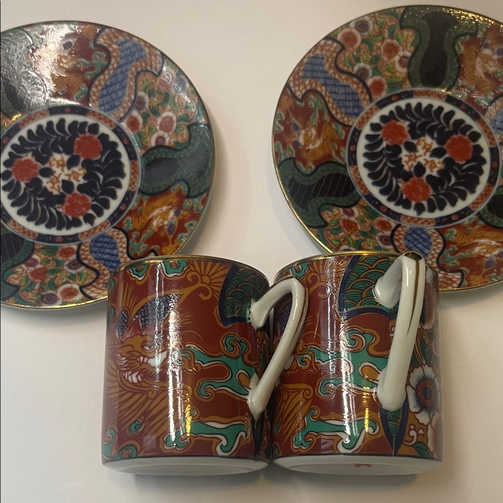 Hand Crafted Multicolor Dinnerware Set - Picture 3 of 9